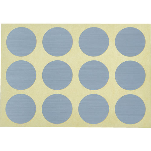 ＴＲＵＳＣＯ　衝突防止シール　丸型３０Φ　ヘアライン銀艶　２４枚入＿