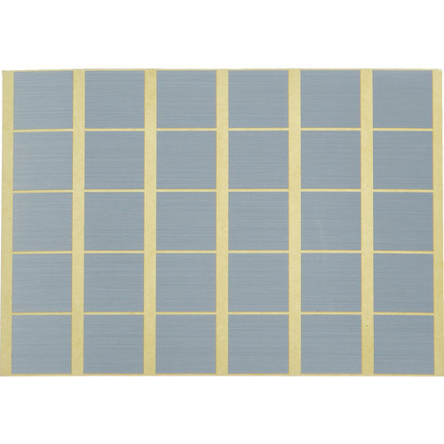 ＴＲＵＳＣＯ　衝突防止シール　正方形２０角　ヘアライン銀艶　６０枚入＿