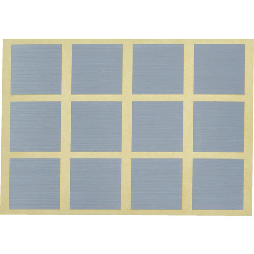 ＴＲＵＳＣＯ　衝突防止シール　正方形３０角　ヘアライン銀艶　２４枚入＿