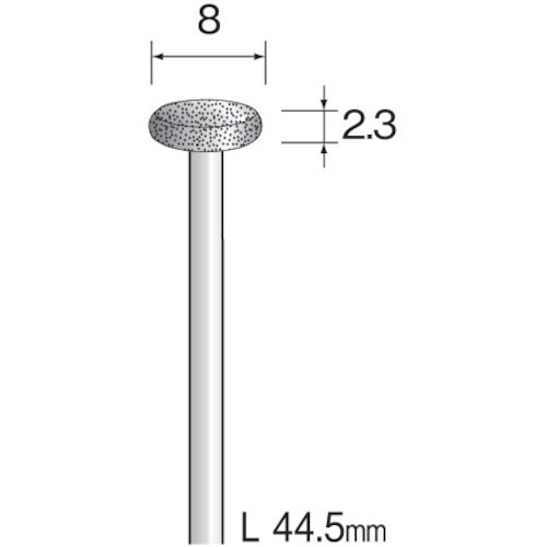 ミニモ　電着ダイヤモンドバー＃１２０　Φ８＿