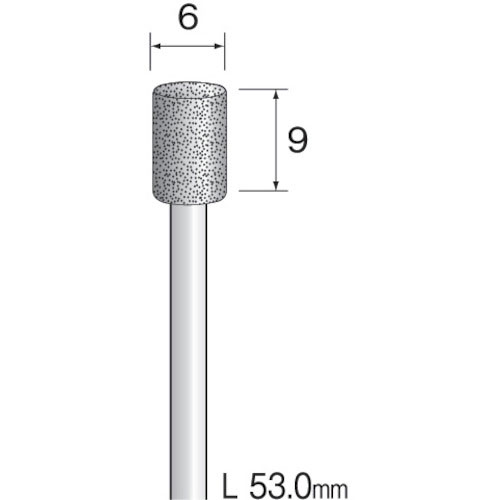 ミニモ　電着ダイヤモンドバー＃８０　Φ６＿