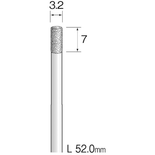 ミニモ　電着ダイヤモンドバー＃１２０　Φ３．２＿