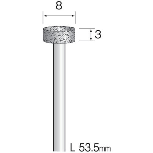 ミニモ　電着ダイヤモンドバー＃１２０　Φ８＿