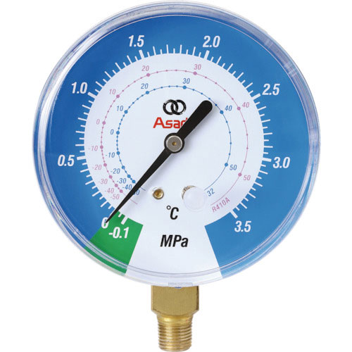 アサダ　Ｒ４１０Ａ用低圧連成計φ８０ｍｍ＿