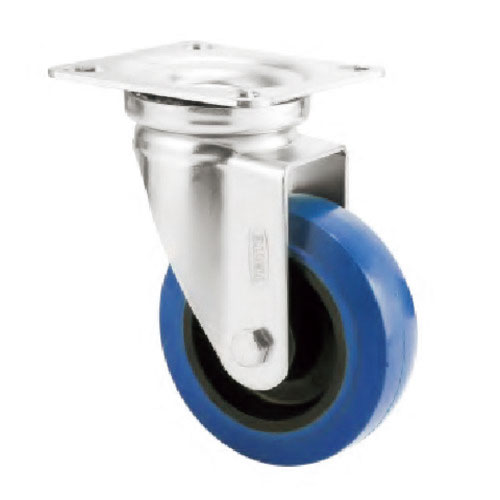 テンテキャスター　プレート式キャスター（タイヤ痕レスタイプ）　φ１５０　自在式＿