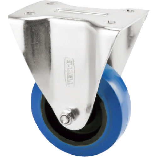 テンテキャスター　プレート式キャスター（タイヤ痕レスタイプ）　φ１００　固定式＿