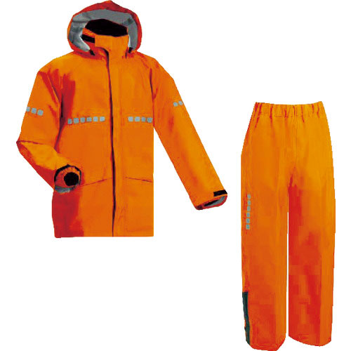 前垣　ＡＰ１０００ワーキングレインスーツ　レスキューオレンジ　Ｌサイズ＿