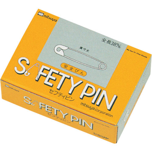 ミツヤ　安全ピンＮＯ．３　箱入１００本【単位：箱】＿