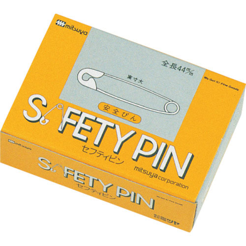 ミツヤ　安全ピンＮＯ．４　箱入１００本【単位：箱】＿