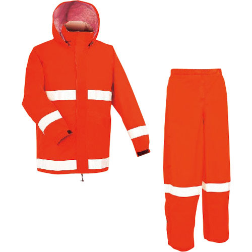 前垣　ＡＰ７００レインスーツ（反射付）　レスキューオレンジ　Ｌサイズ＿