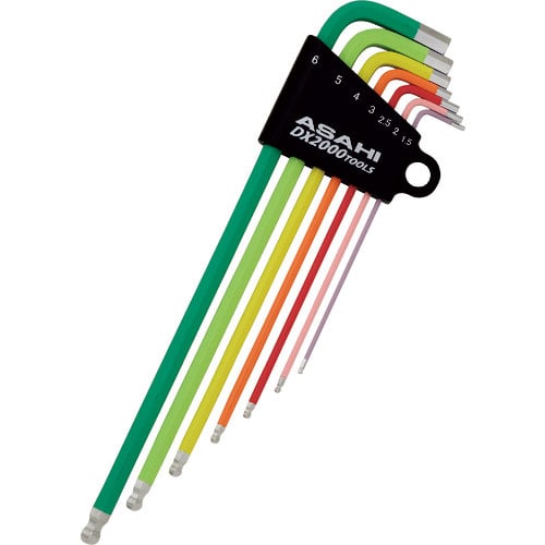 ＡＳＨ　オーロライン　ロングボールポイント六角棒レンチセット７本組＿