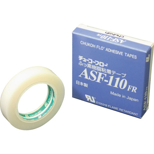 チューコーフロー　フッ素樹脂フィルム粘着テープ　ＡＳＦー１１０ＦＲ　０．２３ｔ×１３ｗ×５ｍ＿