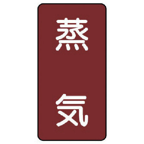 ユニット　配管ステッカー　蒸気（極小）　アルミ　６０×３０　１０枚組＿