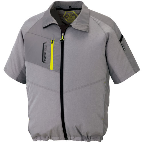 アイトス　空調服用半袖ジャケット（空調服ＴＭ）　杢グレー　Ｌ＿