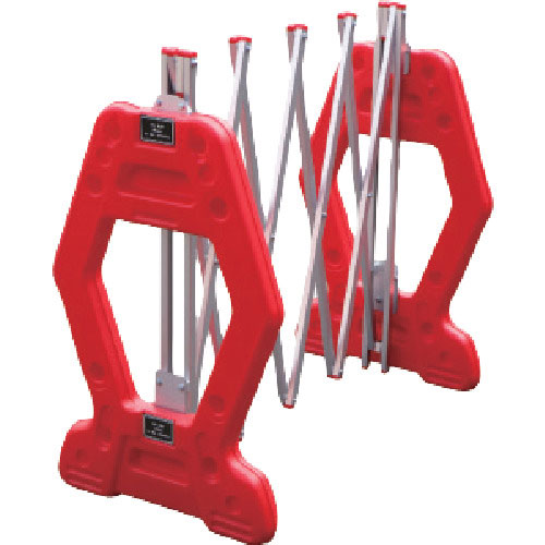 ＡＮＺＥＮ　現場用簡易アルミゲート　ＡＺゲート赤（反射なし）　２Ｍ＿