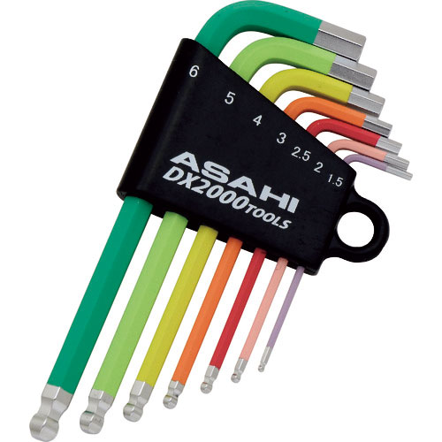 ＡＳＨ　オーロライン　ボールポイント六角棒レンチセット７本組＿