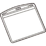 ＪＴＸ　１９２２３５）名札用替ケース　パス名刺型横１０枚　Ｂ０７３Ｊ　＿