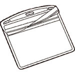 ＪＴＸ　１９２２３８）名札用替ケース　Ｃ名刺型横１０枚　Ｂ０７６Ｊ　＿