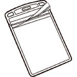 ＪＴＸ　１９２２３９）名札用替ケース　Ｃ名刺型縦１０枚　Ｂ０７７Ｊ　＿