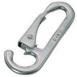 水本　ステンレス　スナップフックＤ型（オープンタイプ）　長さ７６ｍｍ＿