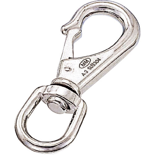 水本　ステンレス　スイベルスナップ　線径５ｍｍ　長さ８５ｍｍ＿