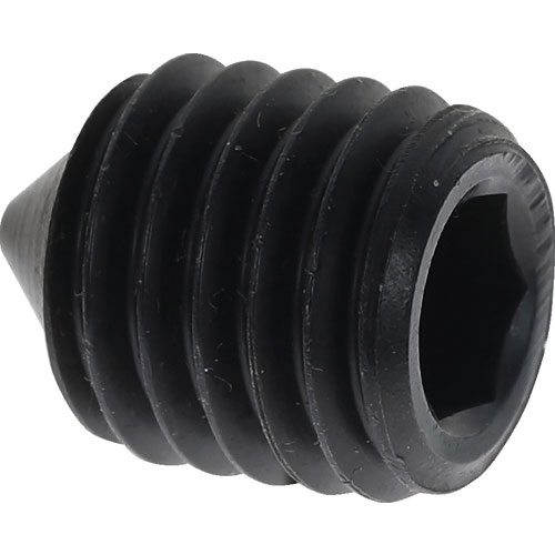 ＴＲＵＳＣＯ　六角穴付止めねじ　とがり先　黒染め　Ｍ１２×１５　８本入＿