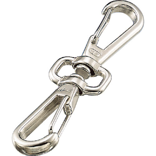 水本　ステンレス　スイベルダブルフック　線径４ｍｍ　長さ１１２ｍｍ＿