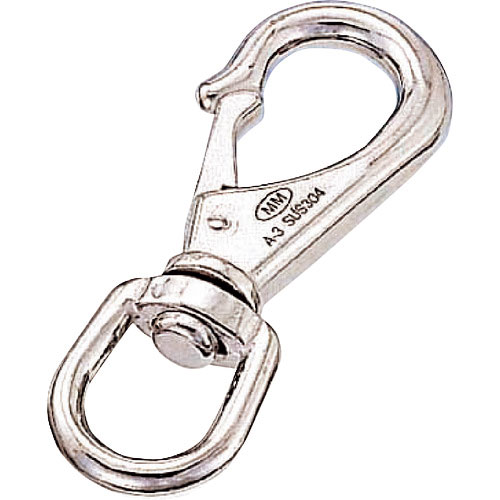 水本　ステンレス　スイベルスナップ　線径２．５ｍｍ　長さ３７ｍｍ＿