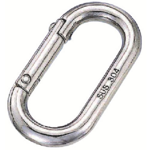 水本　ステンレス　オーバルキャッチ　線径８ｍｍ　長さ５４ｍｍ＿