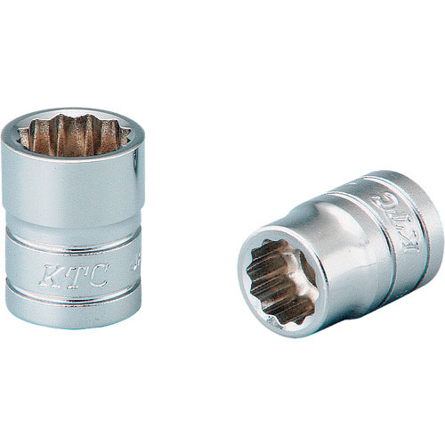 ＫＴＣ　インチ　６．３ｓｑ．ソケット（十二角）　対辺寸法１／４ｉｎｃｈ　全長１８ｍｍ＿