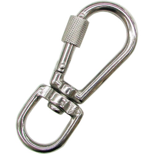 水本　ステンレス　環付スナップフックＮＢＬ型（スイベルタイプ）　線径５ｍｍ　長さ７８．５ｍｍ　（１個＿