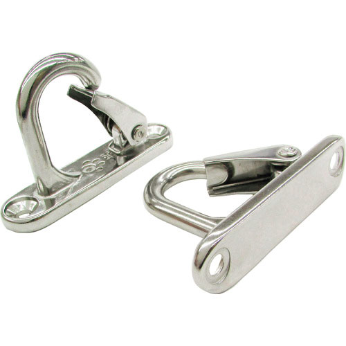 水本　吊金具（ビス止めタイプ）　ステンレス　ラブフック　曲面用　全長８０ｍｍ＿