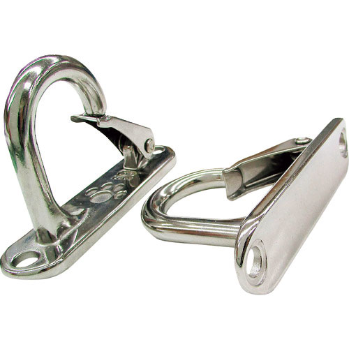 水本　吊金具（ビス止めタイプ）　ステンレス　ラブフック　曲面用　全長１３５ｍｍ＿