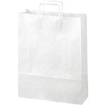 ＪＴＸ　３５４１２２）手提袋　平紐　白　大　５０枚　Ｂ２９３Ｊ－Ｗ　＿