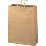 ＪＴＸ　３５４１２５）手提袋　平紐　茶　特大　５０枚　Ｂ２９４Ｊ－Ｂ　＿