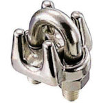 水本　ステンレス　ワイヤークリップ　使用ロープ径５ｍｍ　長さ２８ｍｍ＿