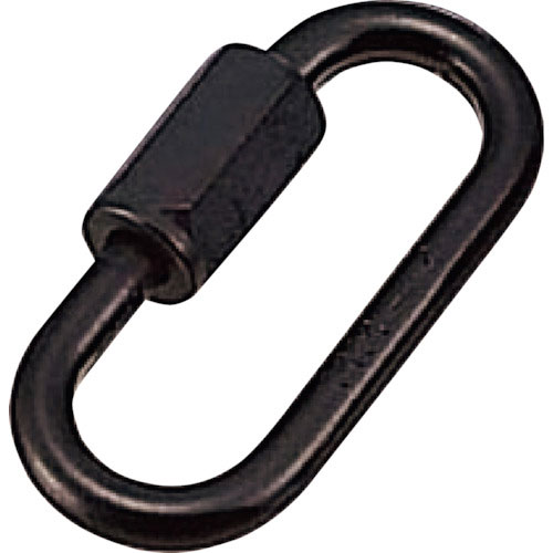 水本　アルミリングキャッチ（アルマイト付）　ブラック　線径８ｍｍ　長さ６２ｍｍ＿