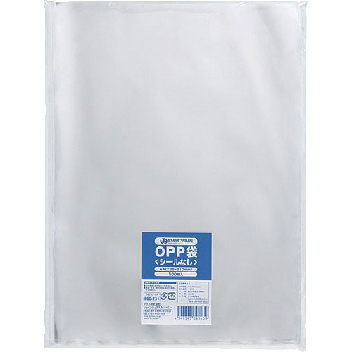 ＪＴＸ　８６０２３１ＯＰＰ袋シールなしＡ４　１００枚　Ｂ６２５Ｊ－Ａ４＿