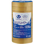 ＪＴＸ　３８８５４７セロハンテープ　１８ｍｍ×３５ｍ１０巻　Ｂ６３９Ｊ＿