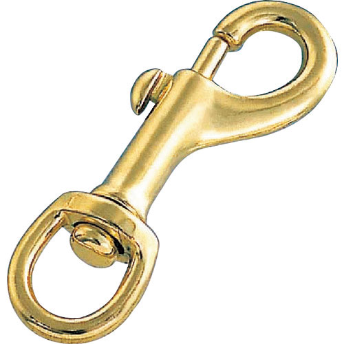 水本　フック　ナスカン　真鍮めっき　全長８８ｍｍ＿