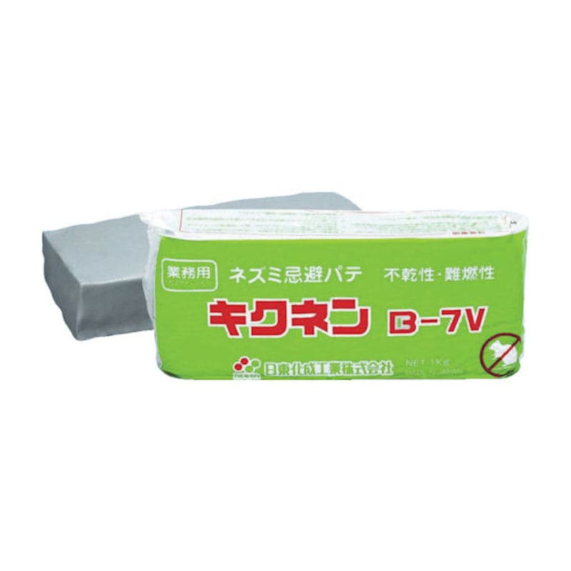 日東化成　電設用補修剤　業務用ネズミ忌避パテ　キクネンＢ‐７Ｖ　１ＫＧ　ライトグレー＿