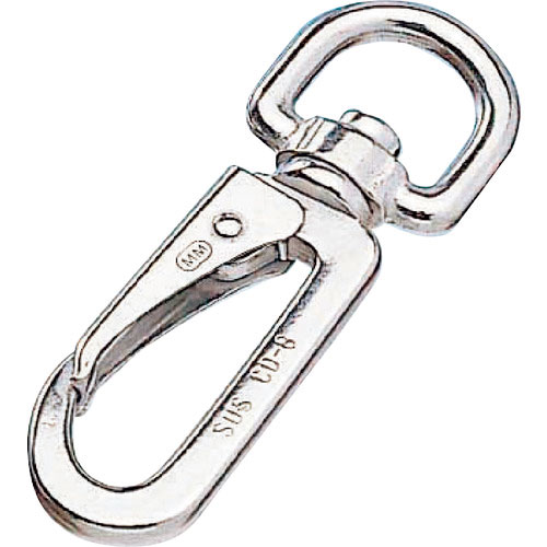 水本　ステンレス　ナスカンスナップＣＤ型　線径８ｍｍ　長さ１０７ｍｍ＿