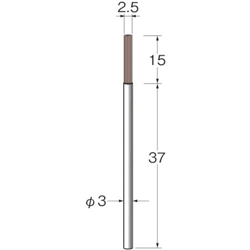 リューター　マイクロセラミックファイバーブラシ（エンド型）＿