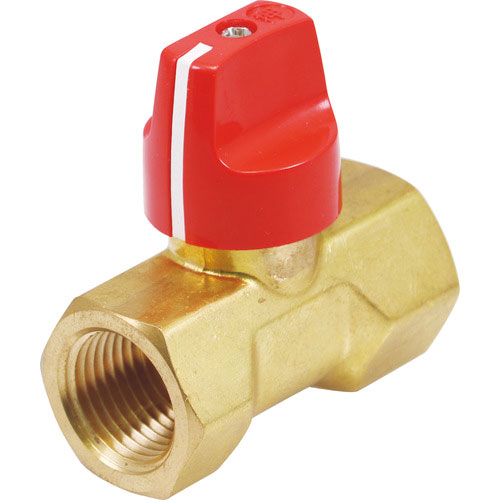 ハマイ　黄銅製ロック機能付きボールバルブ（ツマミ）＿