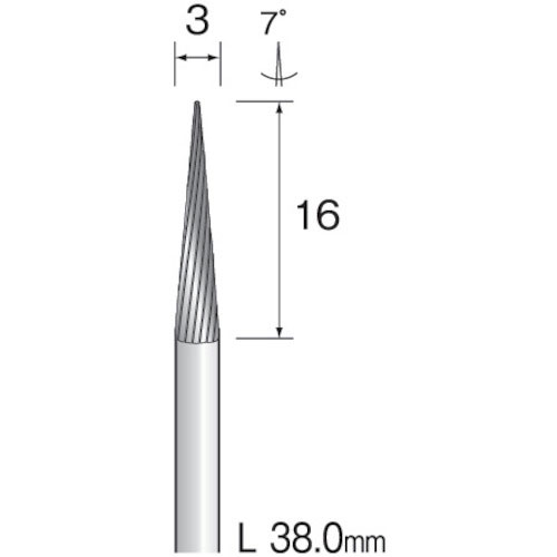 ミニモ　超硬カッター　スパイラルカット　Φ３　軸径３．０ｍｍ＿