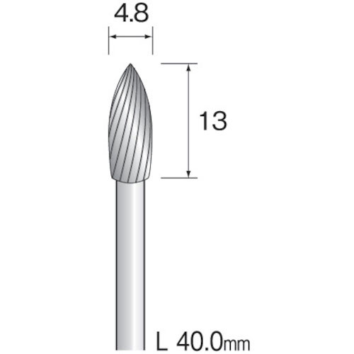 ミニモ　超硬カッター　スパイラルカット　Φ４．８＿