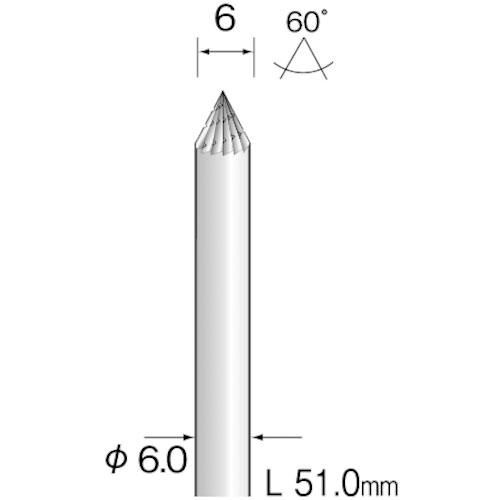 ミニモ　超硬カッター　ストレートチップブレーカーカット　Φ６＿