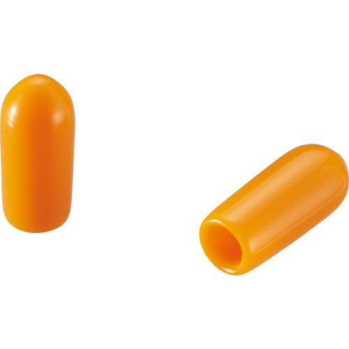 光　フック用先端キャップ　マンダリンオレンジ　１０個入＿