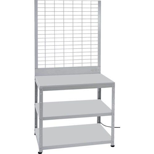 ＴＲＵＳＣＯ　スーパーラックデスク型メッシュパネル式　コンセント付　アジャスター付＿