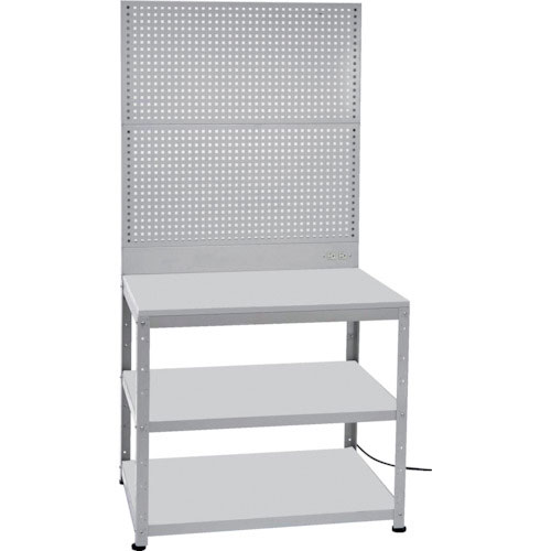 ＴＲＵＳＣＯ　スーパーラックデスク型Ｐパネル付　コンセント付　アジャスター付き＿